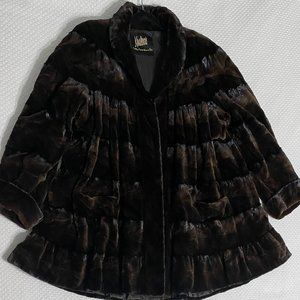 Koslow's Brown Real Fur Coat